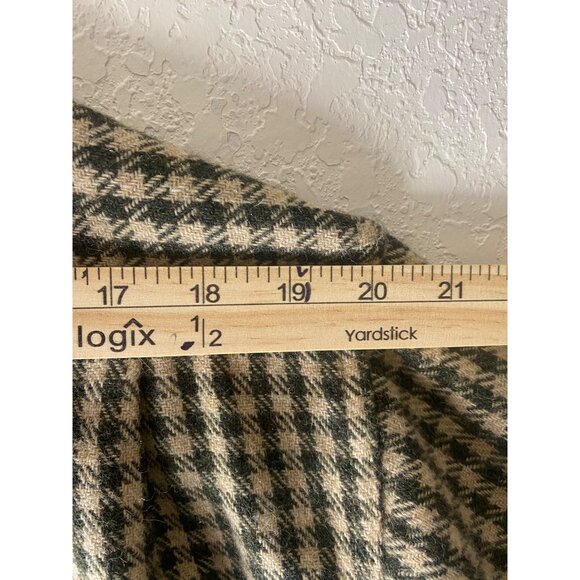 Abercrombie & Fitch Wool Blend Big Shirt Mens Size S Houndstooth Button Up Outdo - Picture 10 of 14